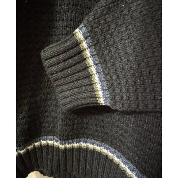 Ash Creek Trading Sweater Mens XL Black V Neck Southwestern Aztec Vintage - Picture 6 of 8